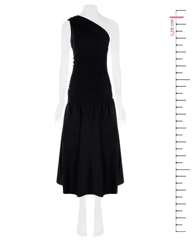 Rinascimento Long Cotton Balloon Bottom Knit Dress