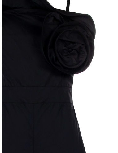 Combinaison palazzo en coton avec maxi structuré rose Rinascimento