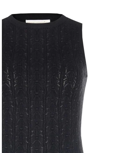 Top Tricot In Cotone Accollato Rinascimento