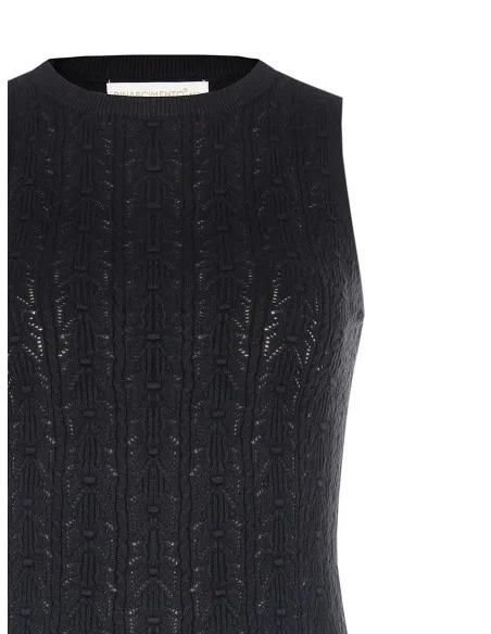 Top Tricot In Cotone Accollato Rinascimento