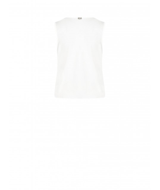 Blusa Fluida In Raso Opaco Con Scollo A V Ad Incrocio Rinascimento