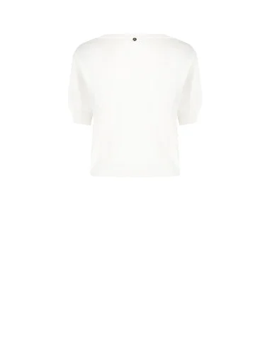 Lightweight Viscose Blend Sweater With Beads And Crystals Rinascimento