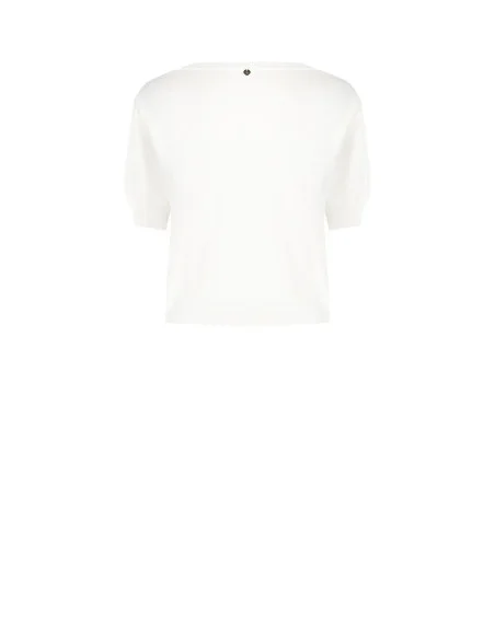 Pull léger en mélange de viscose avec perles et cristaux Rinascimento