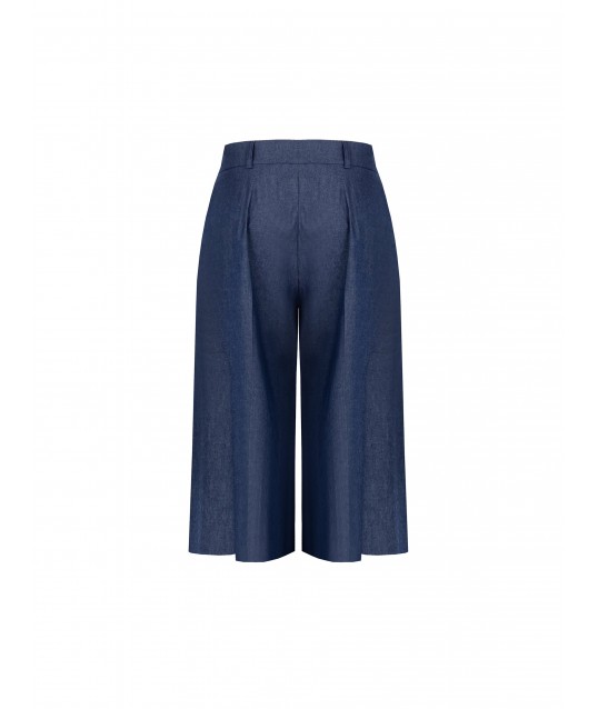 Lightweight Denim Trousers With Logo Tag Rr Rinascimento