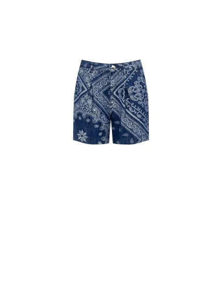 Rinascimento Printed Denim Short Trousers