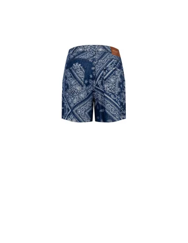 Pantaloni Corti In Denim Stampato Rinascimento