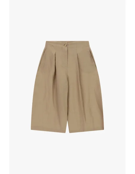 Women's High Waisted Shorts With Pince And Pockets Dixie
