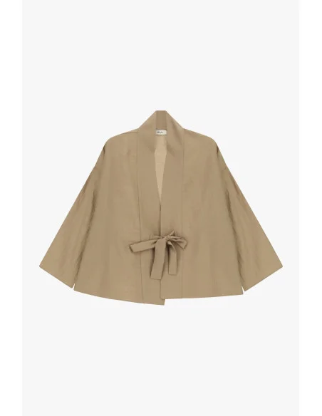 Blazer Corto Fit Ampio Con Cintura Annodabile Dixie