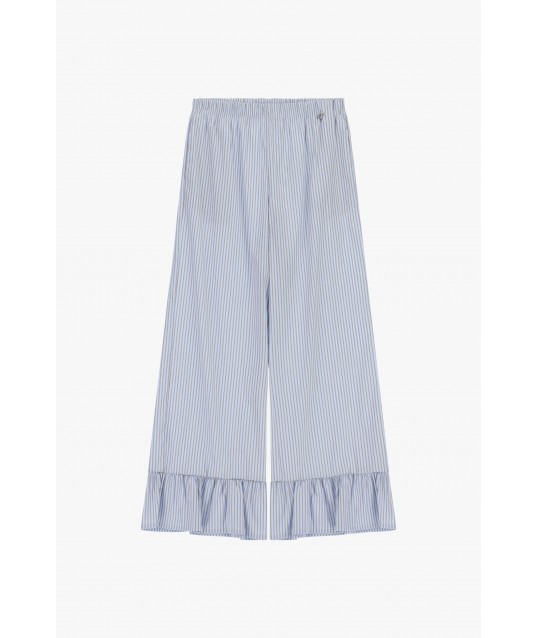 Striped Palace Trousers With Dixie Bottom Ruffle