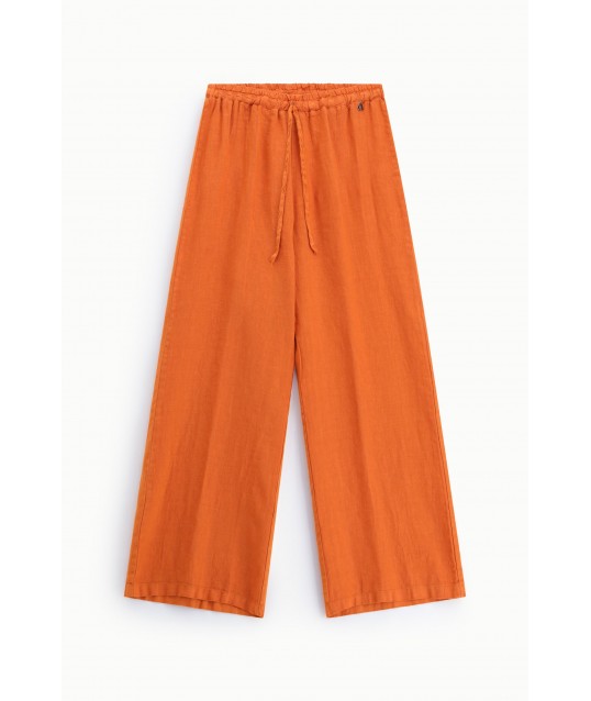 Trousers Ampi Con Vita Alta E Coulisse Dixie