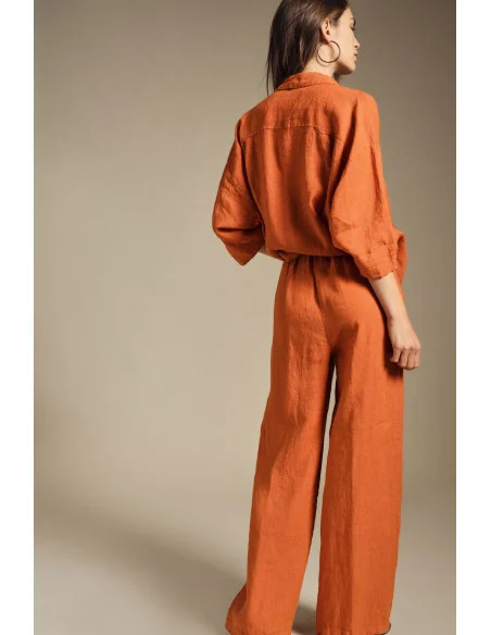 Wide Trousers With High Waist And Drawstring Dixie