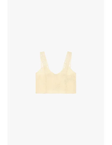 Top Lavorato A Maglia Con Spalline Larghe Traforate Dixie