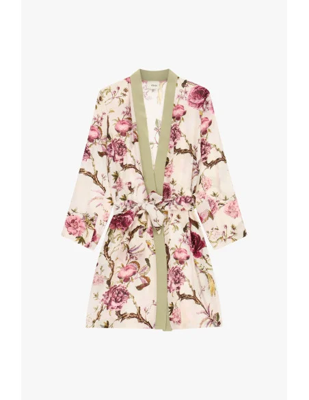Floral Fantasy Duster Coat With Dixie Belt