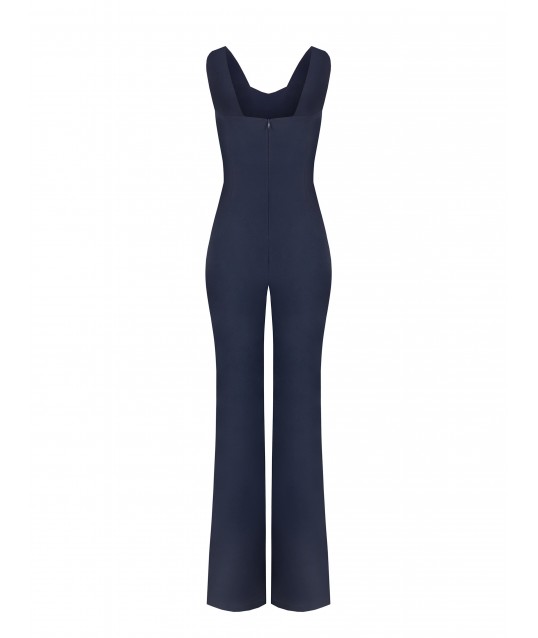 Tuta Jumpsuit Flare Con Gioiello In Vita Rinascimento