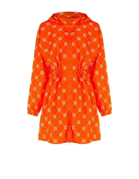Rinascimento Monogram Waterproof Long Jacket