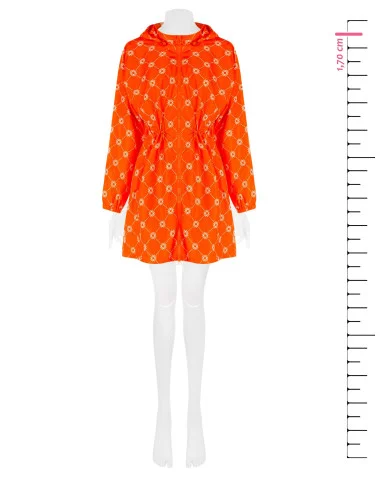 Rinascimento Monogram Waterproof Long Jacket