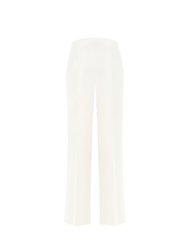 Fluid Fabric Palace Trousers With Side Zip Rinascimento - Vestiti F...