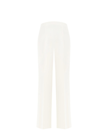 Fluid Fabric Palace Trousers With Side Zip Rinascimento - Vestiti F...
