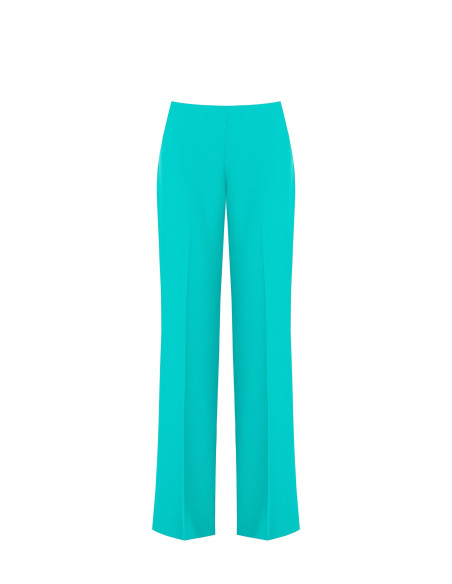 Fluid Fabric Palace Trousers With Side Zip Rinascimento - Vestiti F...
