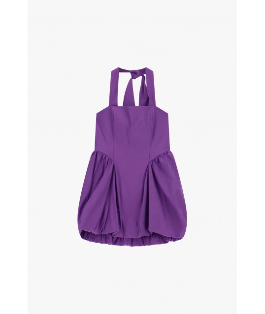 Robe courte à larges bretelles et bas ballon Dixie
