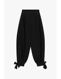 Pantalon palazzo à bas noué et à pinces Dixie 2