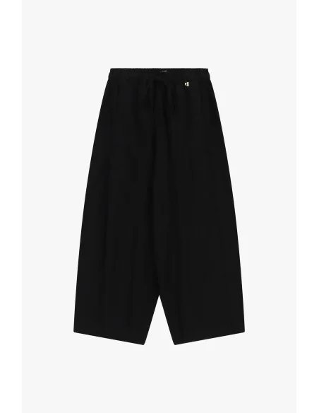 Pantaloni Palazzo Cropped Con Elastico E Coulisse Dixie