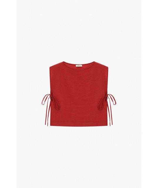 Dixie Short Top With Adjustable Side Ties