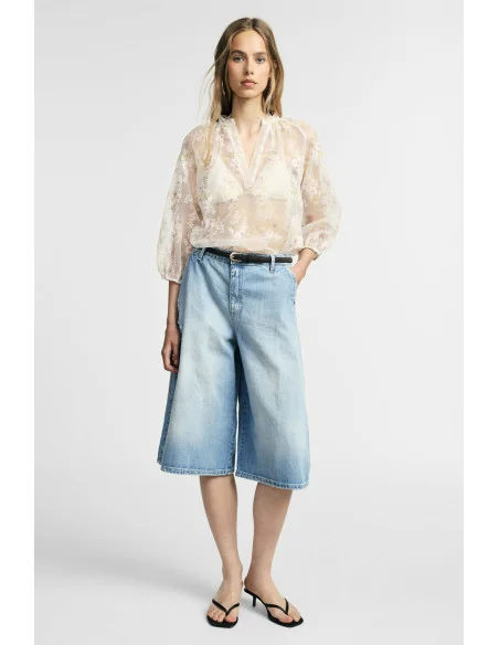 Bermuda Shorts Cinque Tasche Con Effetto Slavato Please
