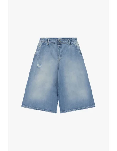 Bermuda Shorts Five Pockets With Washed Effect Please