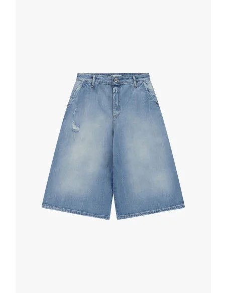 Bermuda à cinq poches avec effet délavé Please