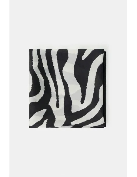 Foulard imprimé zébré à l'ourlet Léger S'il vous plaît