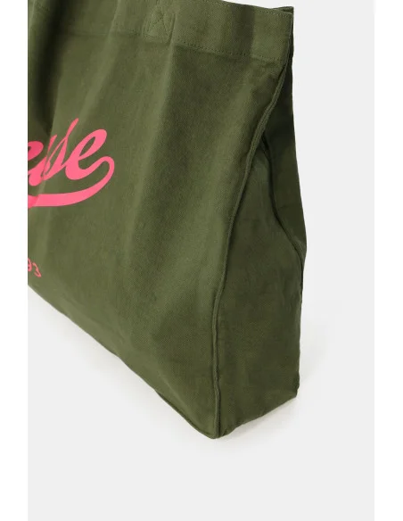 Large Shopper Bag With Front Print Please