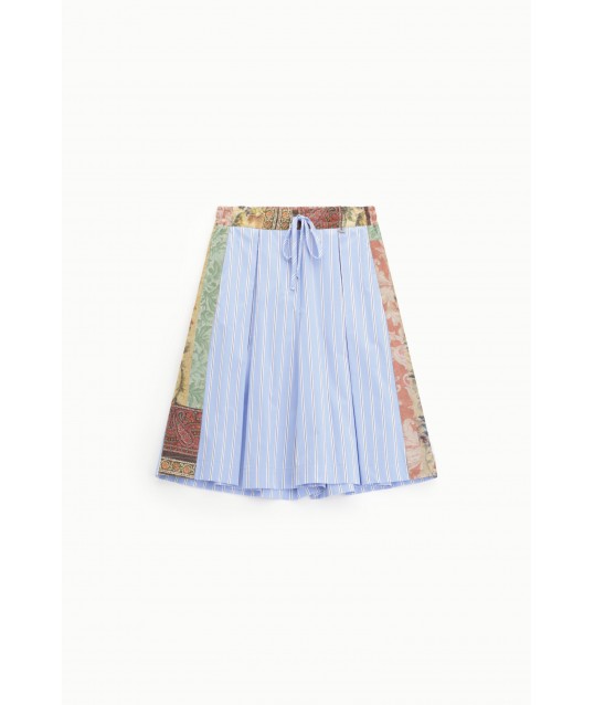 Striped Shorts With Adjustable Tie Dixie