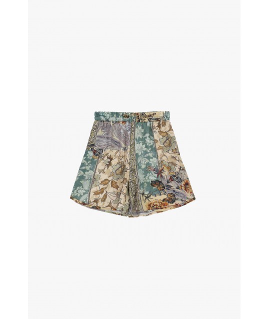 Short à coupe régulière Floral Fantasy Mixed Print Dixie