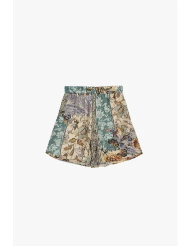 Regular-Fit Shorts with Mixed Floral Print Dixie