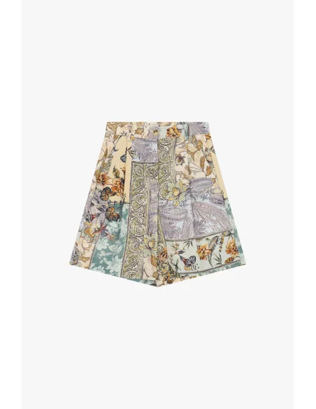 Shorts Regular-Fit A Fantasia Patchwork Floreale Dixie