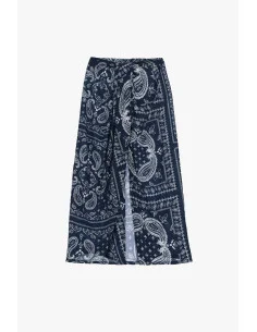 Gonna Lunga Con Stampa Paisley E Apertura Frontale Dixie 2