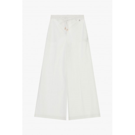 Palazzo Trousers With Drawstring Waist And Metallic Detailing Dixie