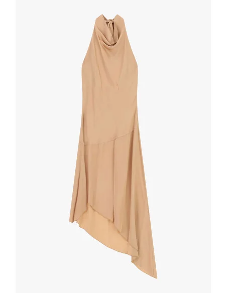 Midi Dress With All\X1aamerican Neckline And Asymmetric Hemline Dixie