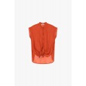 Dixie Front Knot Sleeveless Shirt