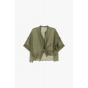Camicia Ampia Con Nodo Frontale E Maniche Corte Dixie