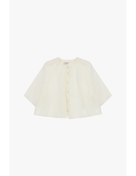 Chemise large à manches trois quarts et boutons Dixie