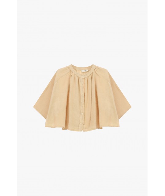 Chemise large à manches trois quarts et boutons Dixie