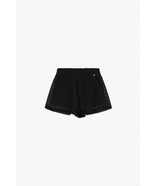Perforated Shorts With Scalloped Edge And Elasticated Waist Dixie