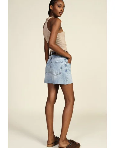 Regular-Fit Denim Shorts With Frayed Bottom Dixie