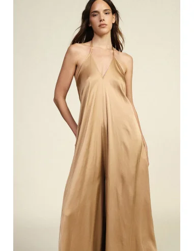 Jumpsuit Ampio Con Scollo A V E Spalline Sottili Dixie