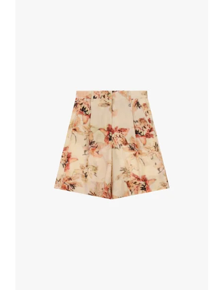 Short regular fit taille haute à imprimé floral Dixie