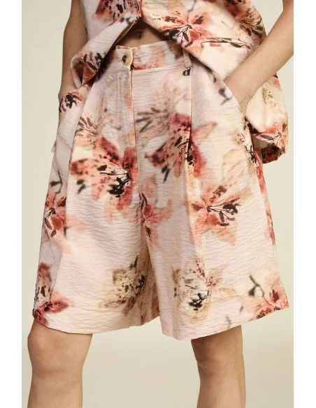 Shorts Regular-Fit A Vita Alta Con Stampa Floreale Dixie