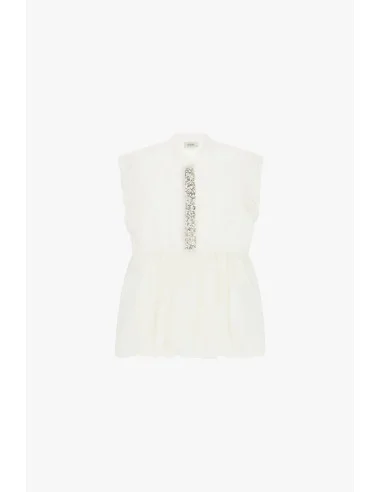 Top Con Volant E Dettagli Decorativi Frontali Dixie