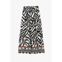 Pantaloni Palazzo Stampa Animalier E Motivo Geometrico Dixie